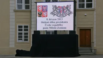 Přípravy na příchod Miloše Zemana na Hrad