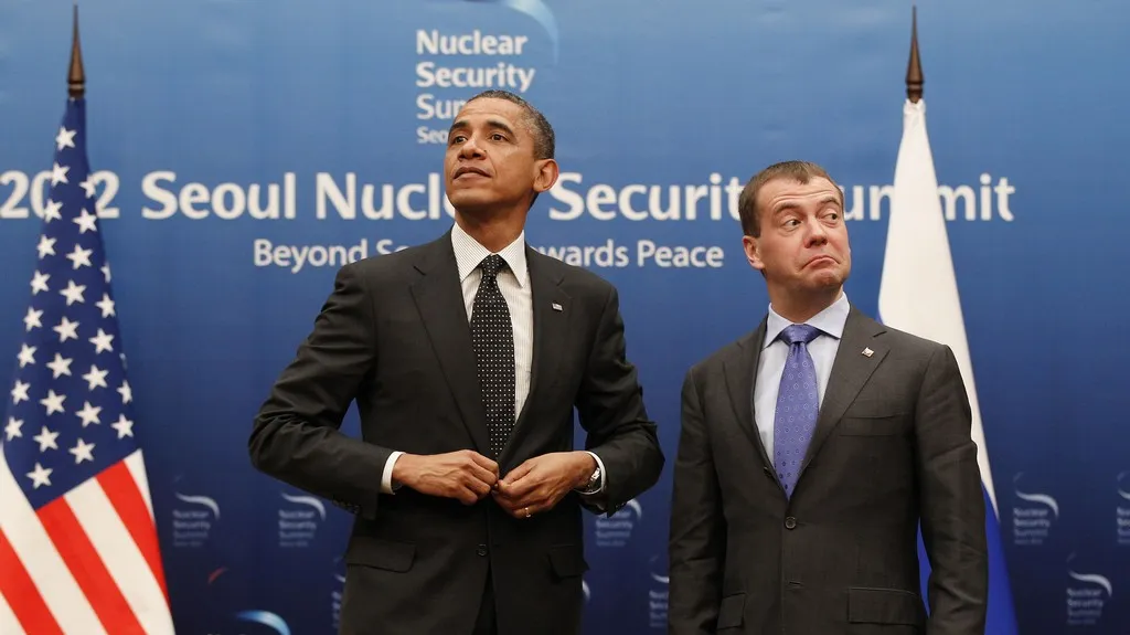 Barack Obama a Dmitrij Medvěděv