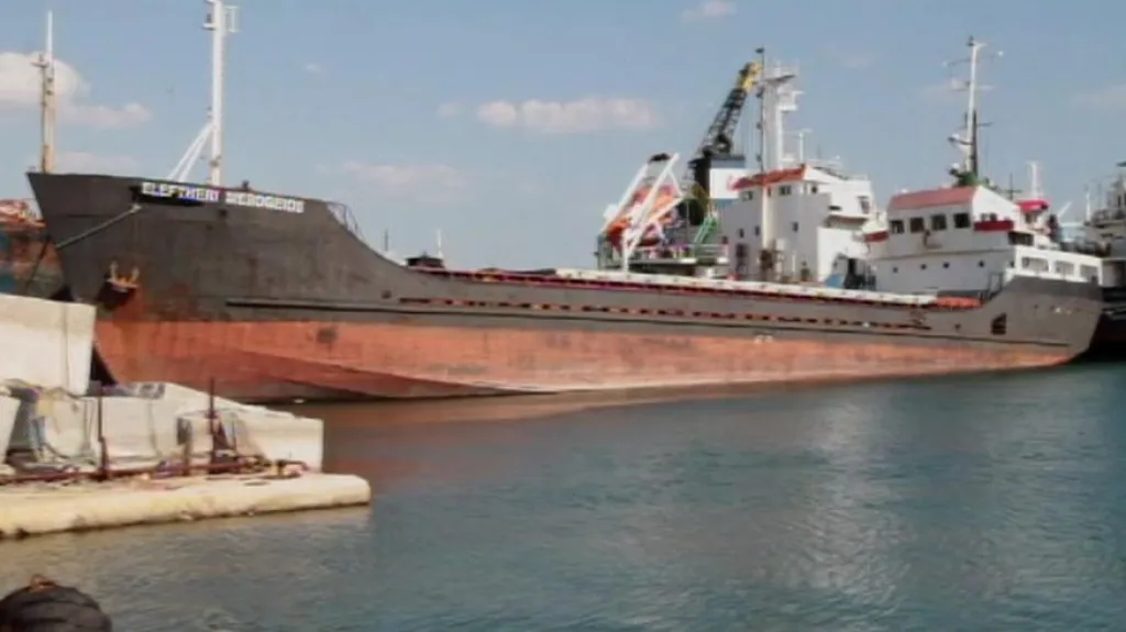 Loď z konvoje pro Gazu