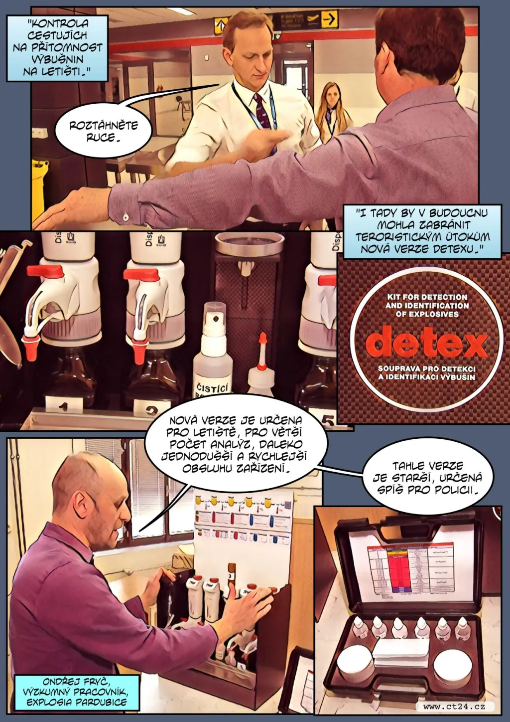 Nová verze Detexu odhalí jakoukoli výbušninu