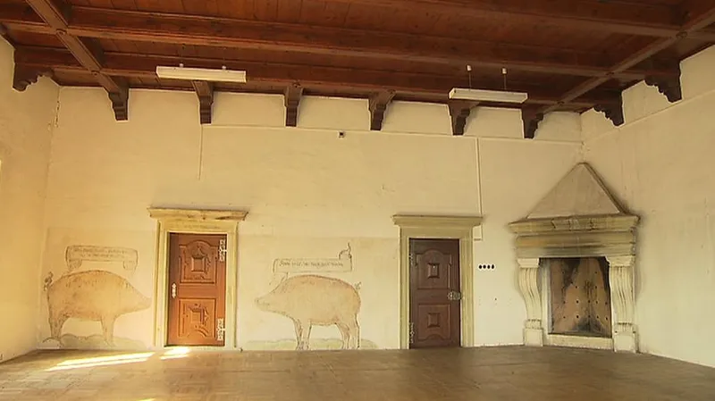 Rytířský sál na zámku v Přerově nad Labem