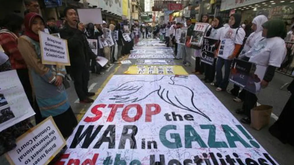 Protesty vůči izraelské ofenzivě