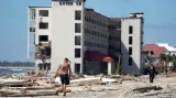 Poničené domy na Mexico Beach