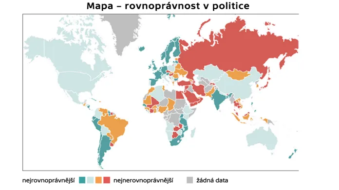 Mapa – rovnoprávnost v politice
