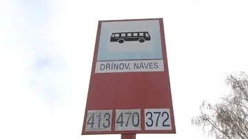Autobusová zastávka v Dřínově