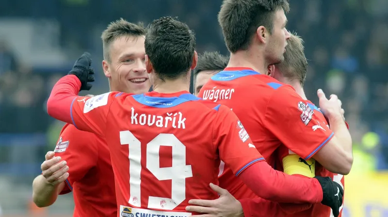 Radost fotbalistů Plzně