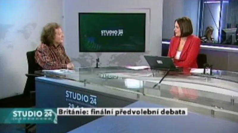 Studio ČT24 - Poslední britská předvolební debata
