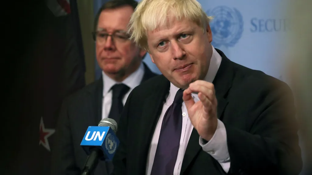 Šéf britské diplomacie Boris Johnson