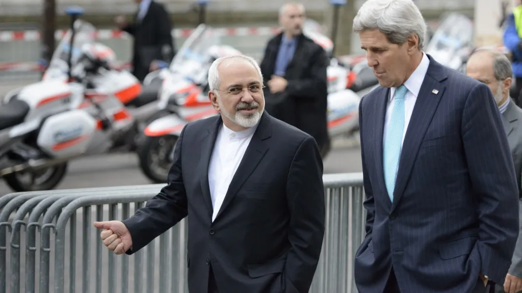 John Kerry a Mohammad Džavád Zaríf