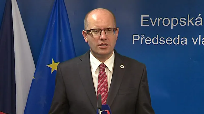 Bohuslav Sobotka po jednání Evropské rady