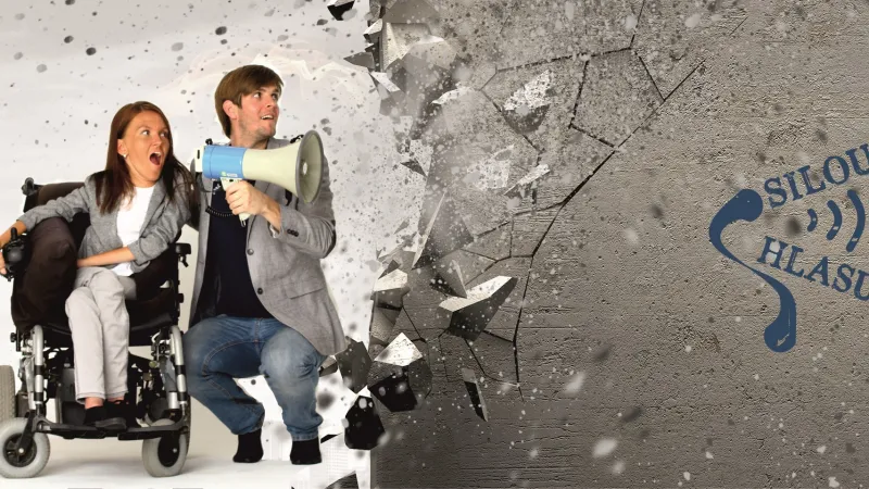 Propagační materiál spolku Silou hlasu