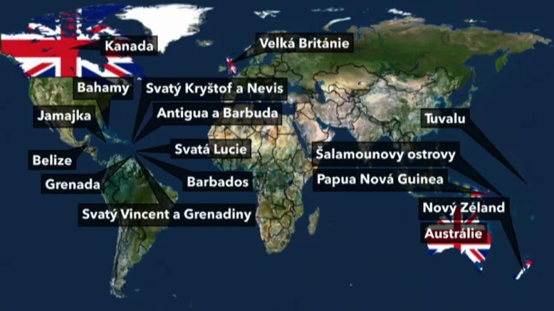 Kde všude vládne Alžběta II.