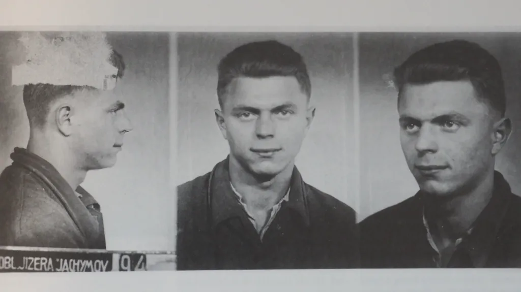 Anton Tomík na vězeňské fotografii