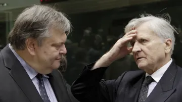 Evangelos Venizelos a Jean Claude-Trichet