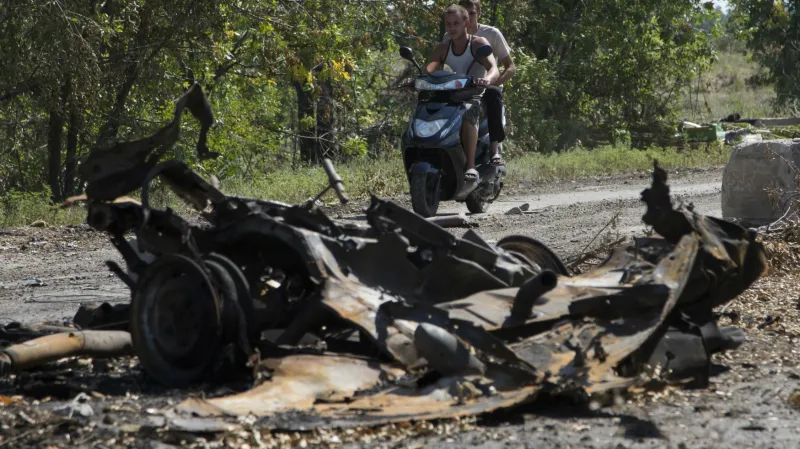 Následky bojů na Ukrajině