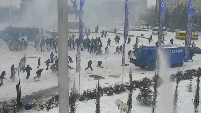 Nepokoje v Kazachstánu 6. ledna 2022