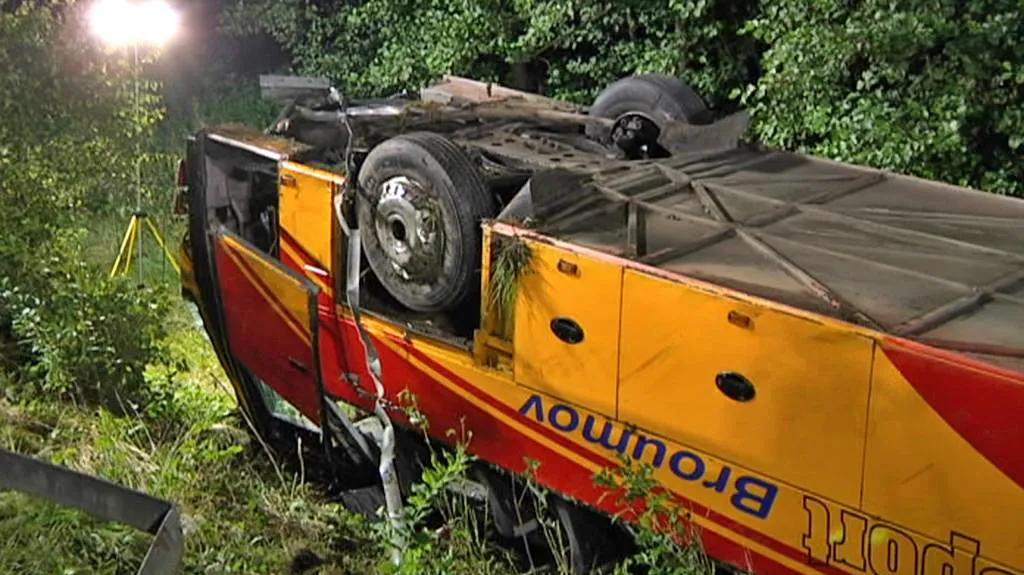 Nehoda českého autobusu u Schwarzenfeldu