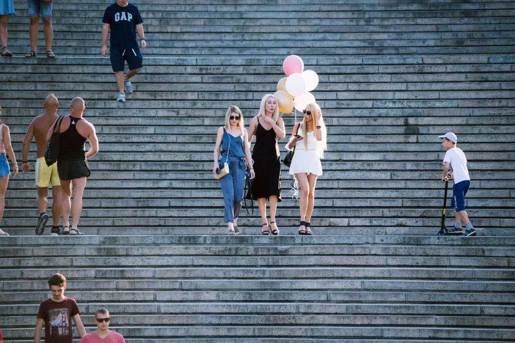Série fotografií Jana Hromádka „Potěmkinovo schodiště“