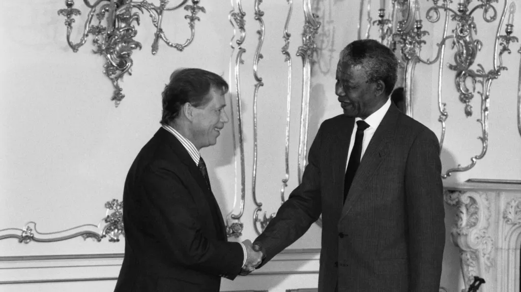 Václav Havel a Nelson Mandela