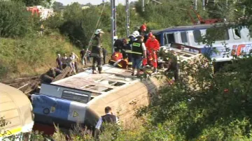 Nehoda polského vlaku u Baby