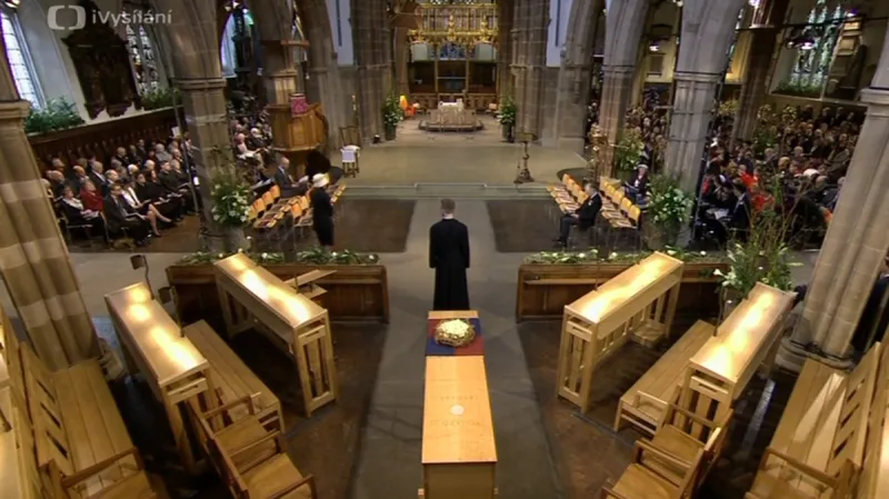 Pohřeb Richarda lll. v katedrále v Leicesteru