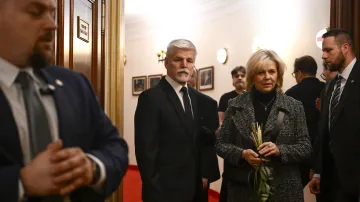 Prezident Petr Pavel s manželkou Evou
