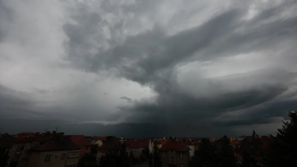 Mraky nad Litoměřicemi