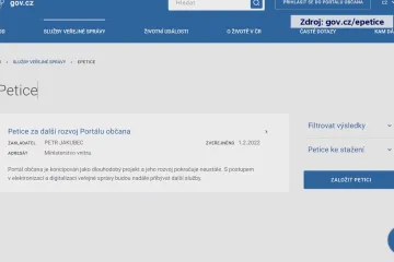 Ministerstvo vnitra spustilo webový portál pro elektronické petice, funguje od začátku února