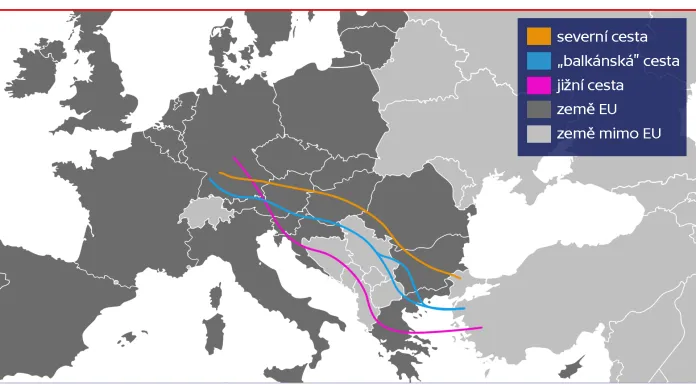 Cesty migrantů přes Balkán