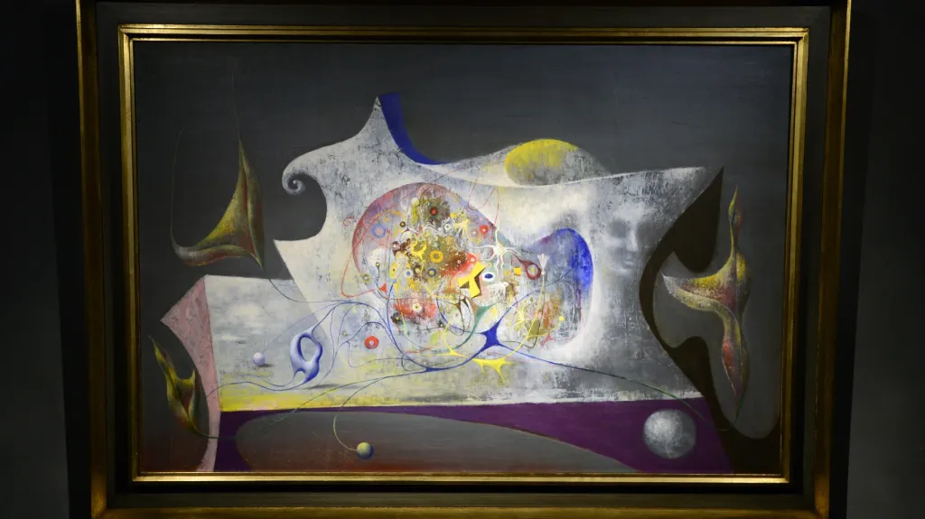 František Muzika: Zátiší s hlavou v šedé