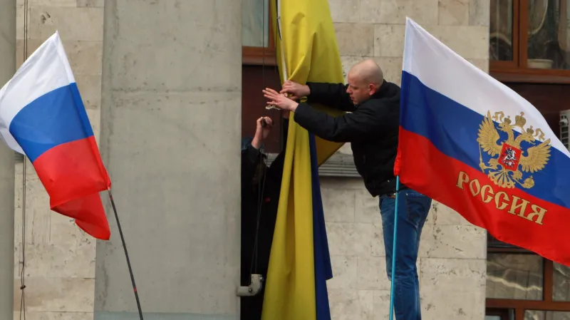 Proruští aktivisté v Doněcku