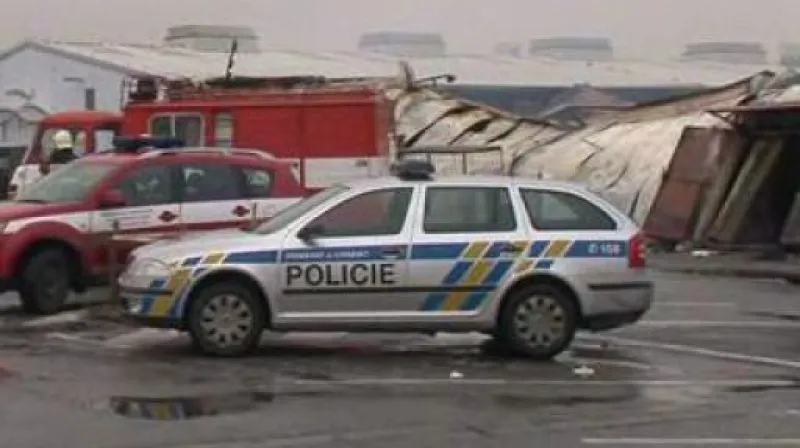 NO COMMENT: Následky požáru tržnice v Olomoucké ulici v Brně