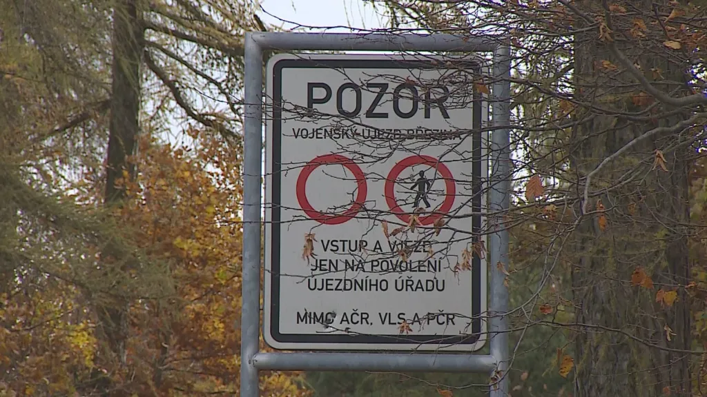 Zákaz vstupu do vojenského újezdu