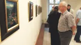 Z vernisáže v Galerii Otakara Kubína v Boskovicích