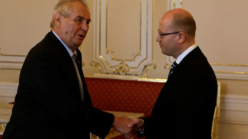 Zeman a Sobotka na Hradě