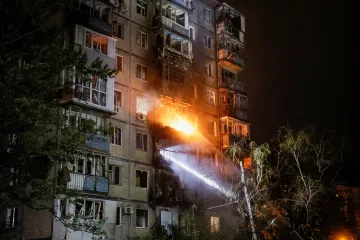 Kyjev čelil ruskému dronovému útoku, Ukrajina udeřila v Bělgorodské oblasti