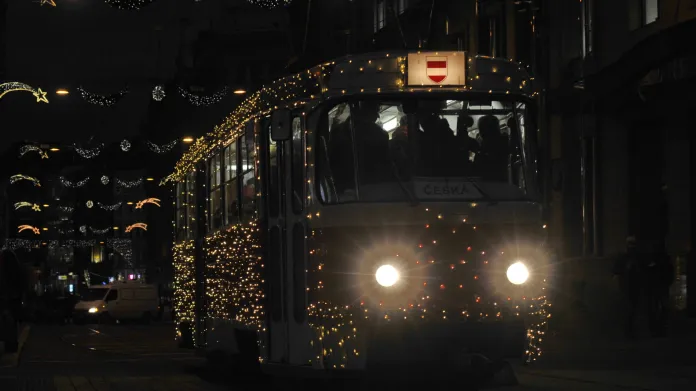 Brněnská vánoční tramvaj