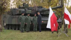 Polský tank Abrams s osádkou