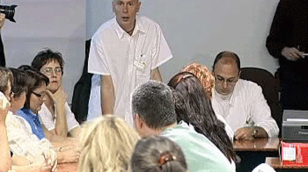 Protestující lékaři