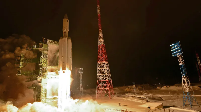 Zkouška ruské rakety Angara
