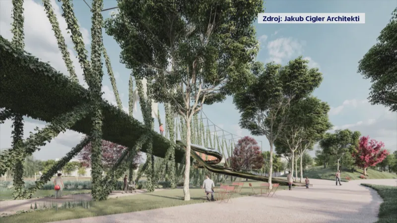 Vizualizace nové podoby areálu Avia