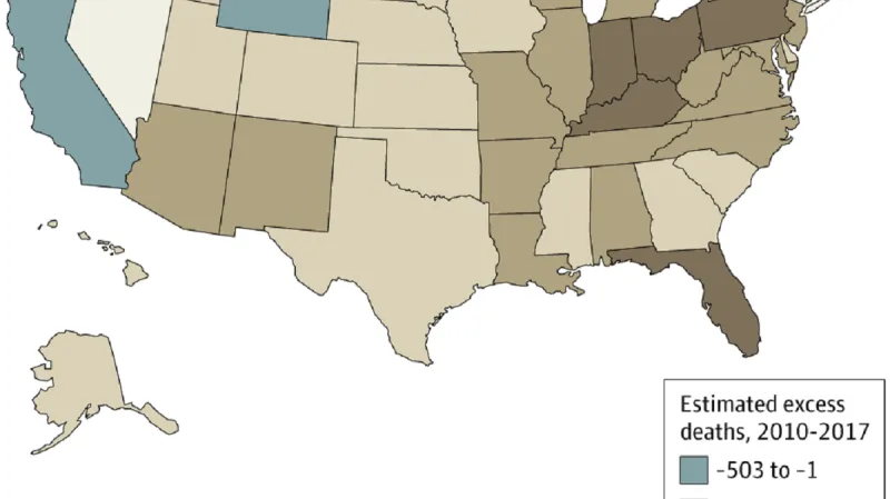 Odhadovaná množství zbytečných úmrtí v USA