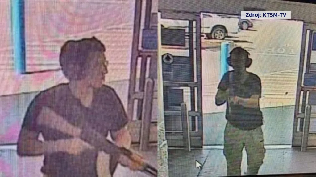 Střelec z El Pasa na záběrech bezpečnostní kamery