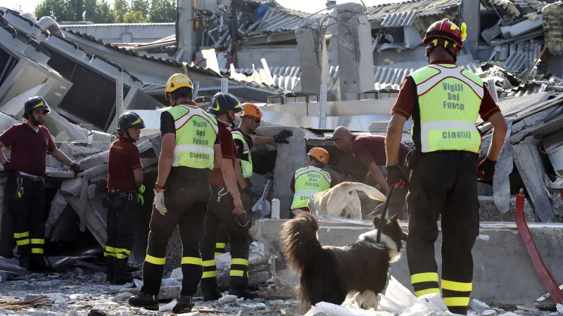 Záchranáři v Itálii