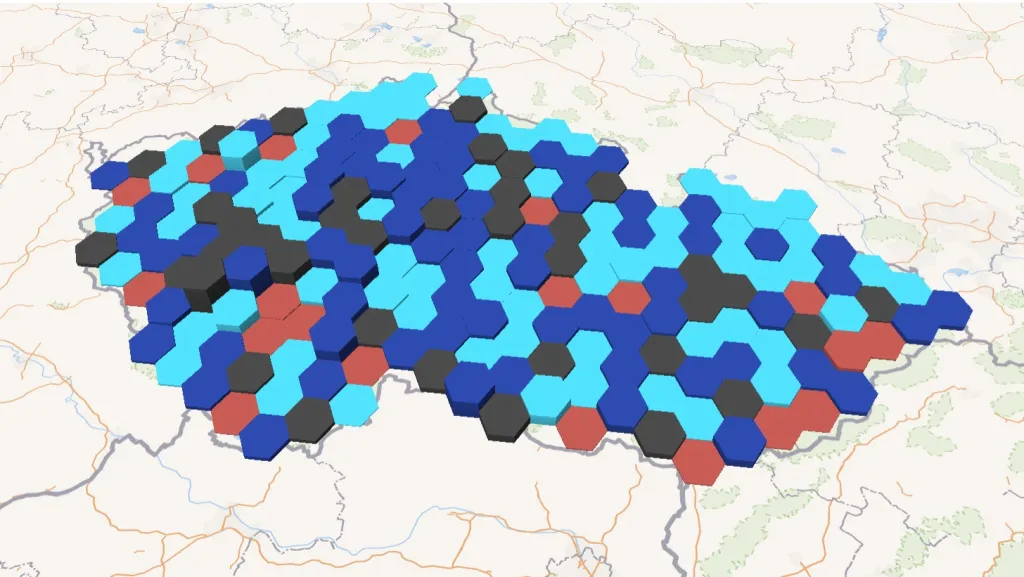 Vizualizace preferenčních hlasů ve volbách 2021