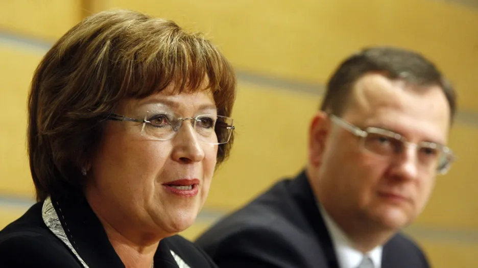 Ludmila Müllerová a Petr Nečas