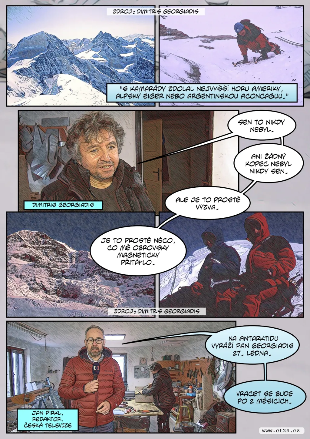 Pokrývač míří na Antarktidu