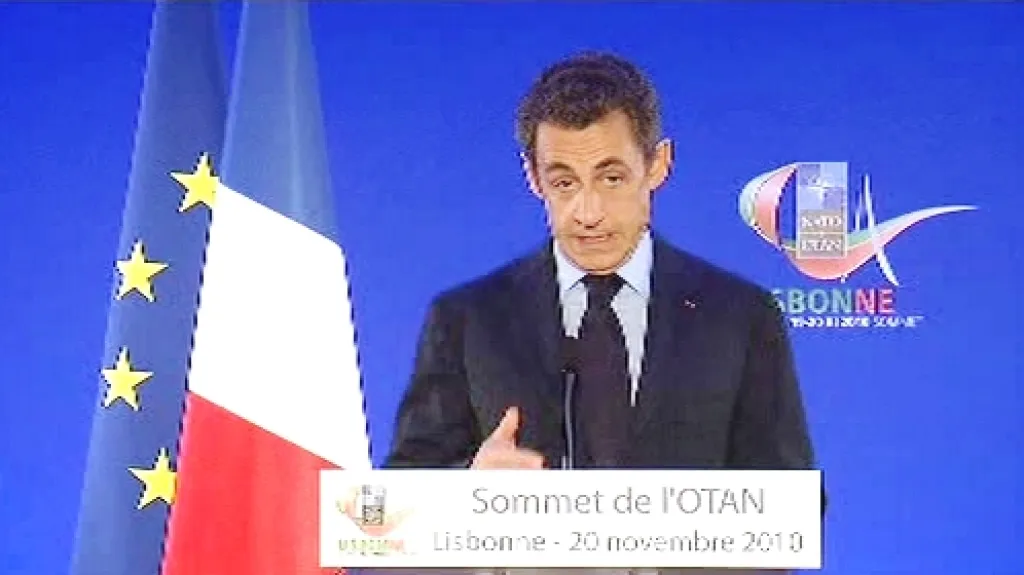 Nicolas Sarkozy na summitu NATO
