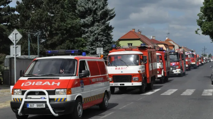 Z oslavy 120 let hasičů v Dobroměřicích