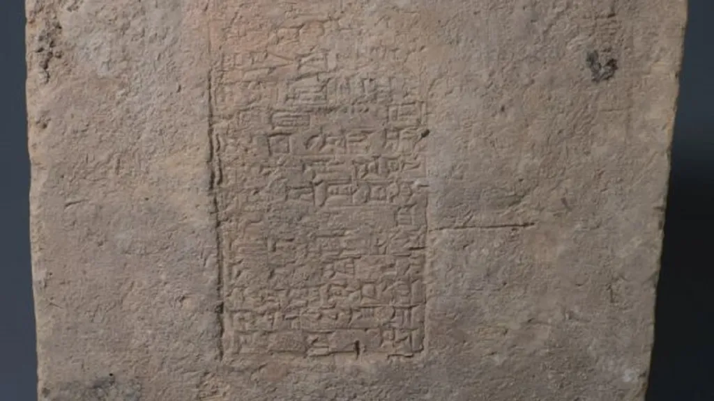 Hliněná tabulka z doby vlády Nabukadnesara II.